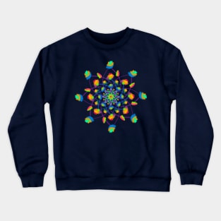 Holi Lotus Mandala Crewneck Sweatshirt